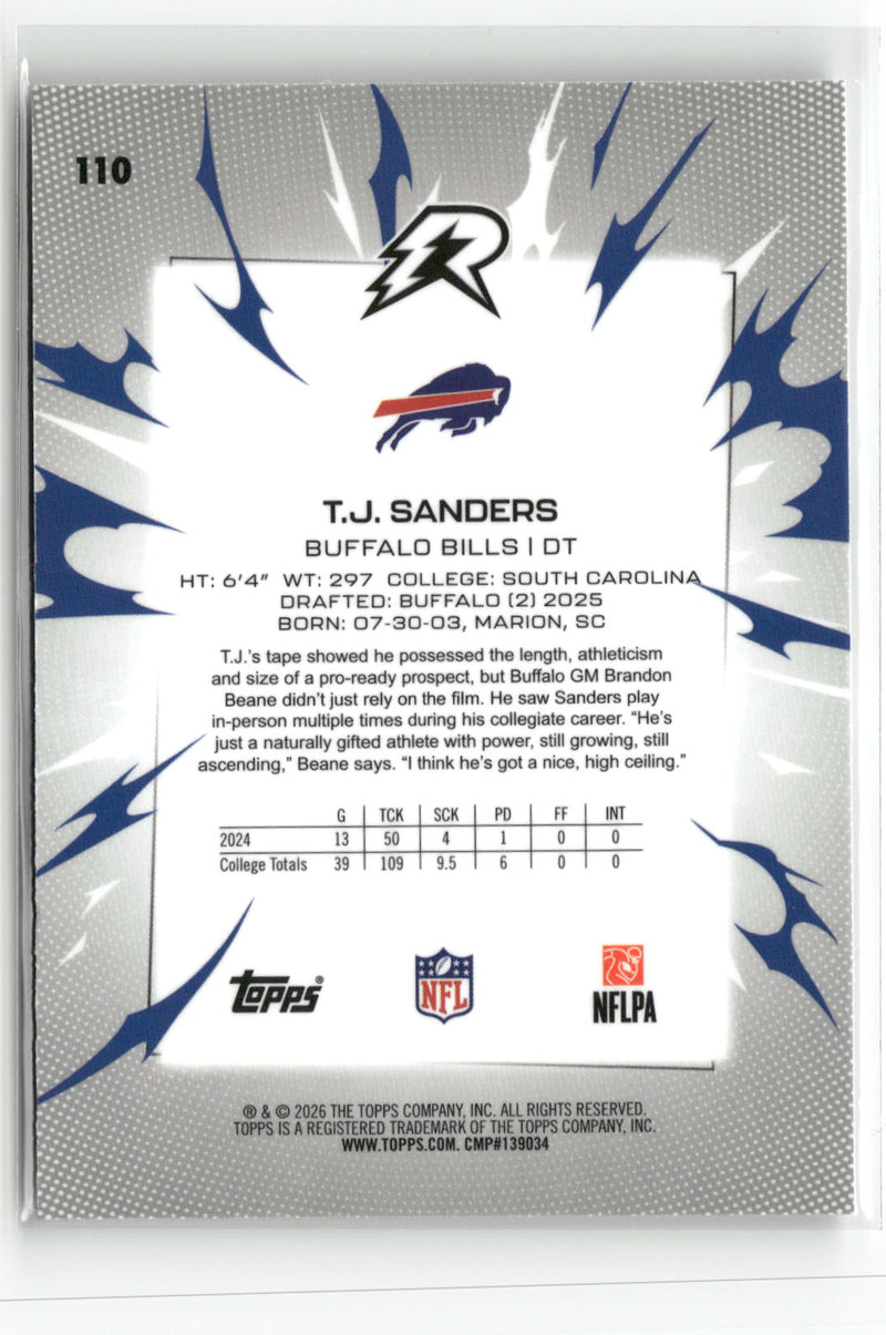2025 Topps Resurgence #110 T.J. Sanders-2