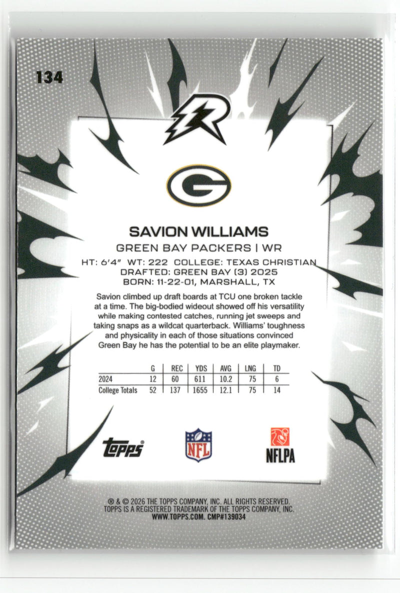 2025 Topps Resurgence #134 Savion Williams-2
