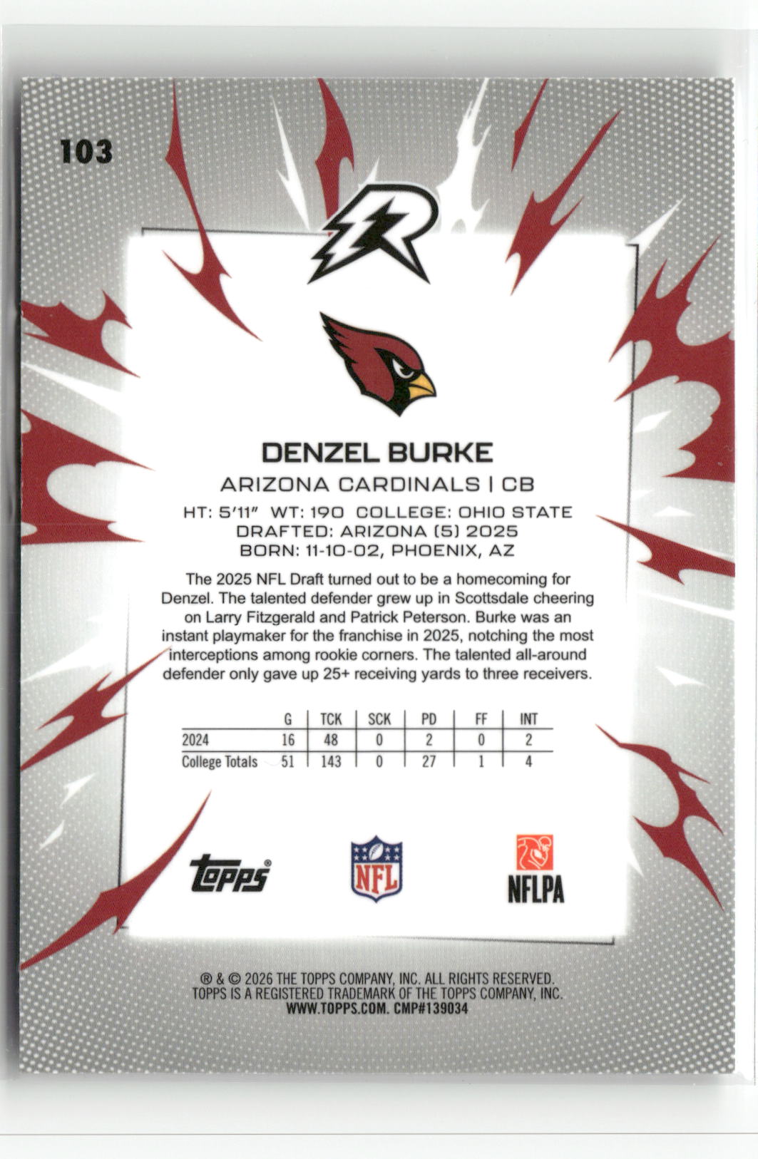 2025 Topps Resurgence #103 Denzel Burke-2