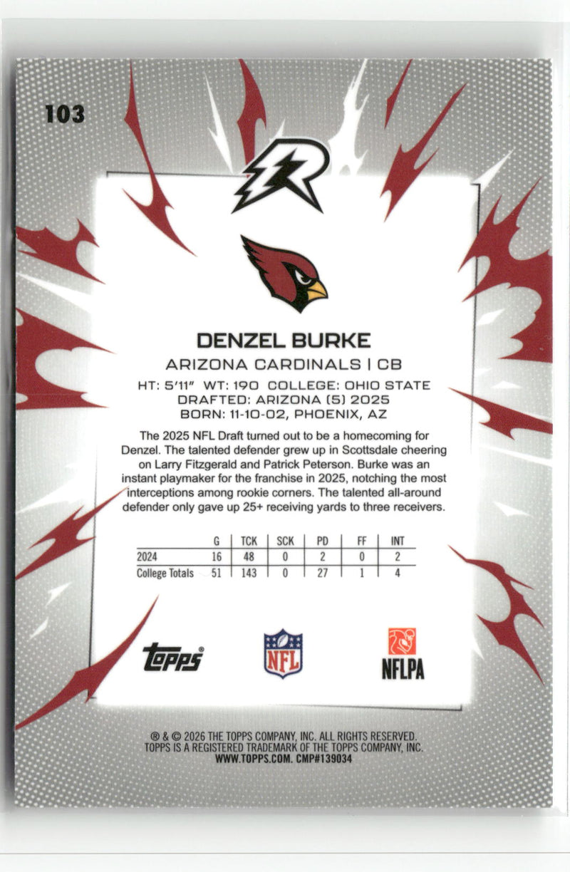 2025 Topps Resurgence #103 Denzel Burke-2