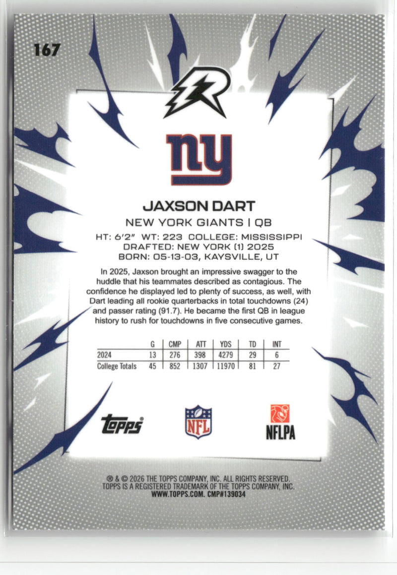 2025 Topps Resurgence #167 Jaxson Dart-2