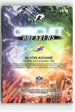 2025 Topps Resurgence #CB-14 De'Von Achane Circuit Breakers-2