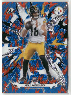 2025 Topps Resurgence #182 Will Howard Blue & Orange Spark Refractor-1