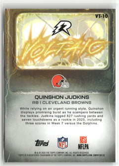 2025 Topps Resurgence #VT-10 Quinshon Judkins Voltaic-2