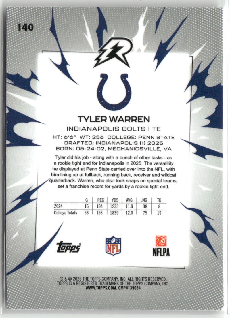 2025 Topps Resurgence #140 Tyler Warren-2