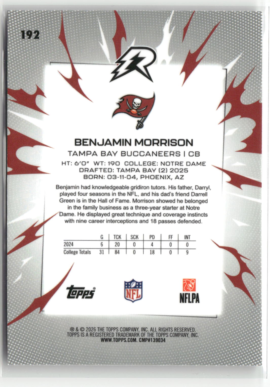 2025 Topps Resurgence #192 Benjamin Morrison-2