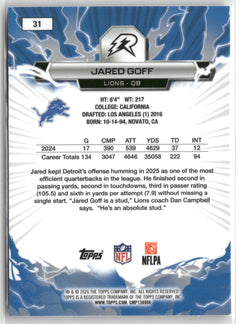 2025 Topps Resurgence #31 Jared Goff-2
