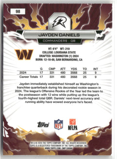 2025 Topps Resurgence #98 Jayden Daniels-2