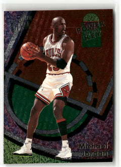 1993-94 Fleer Ultra #2 Michael Jordan Power in the Key (EX, Check Scans)-1