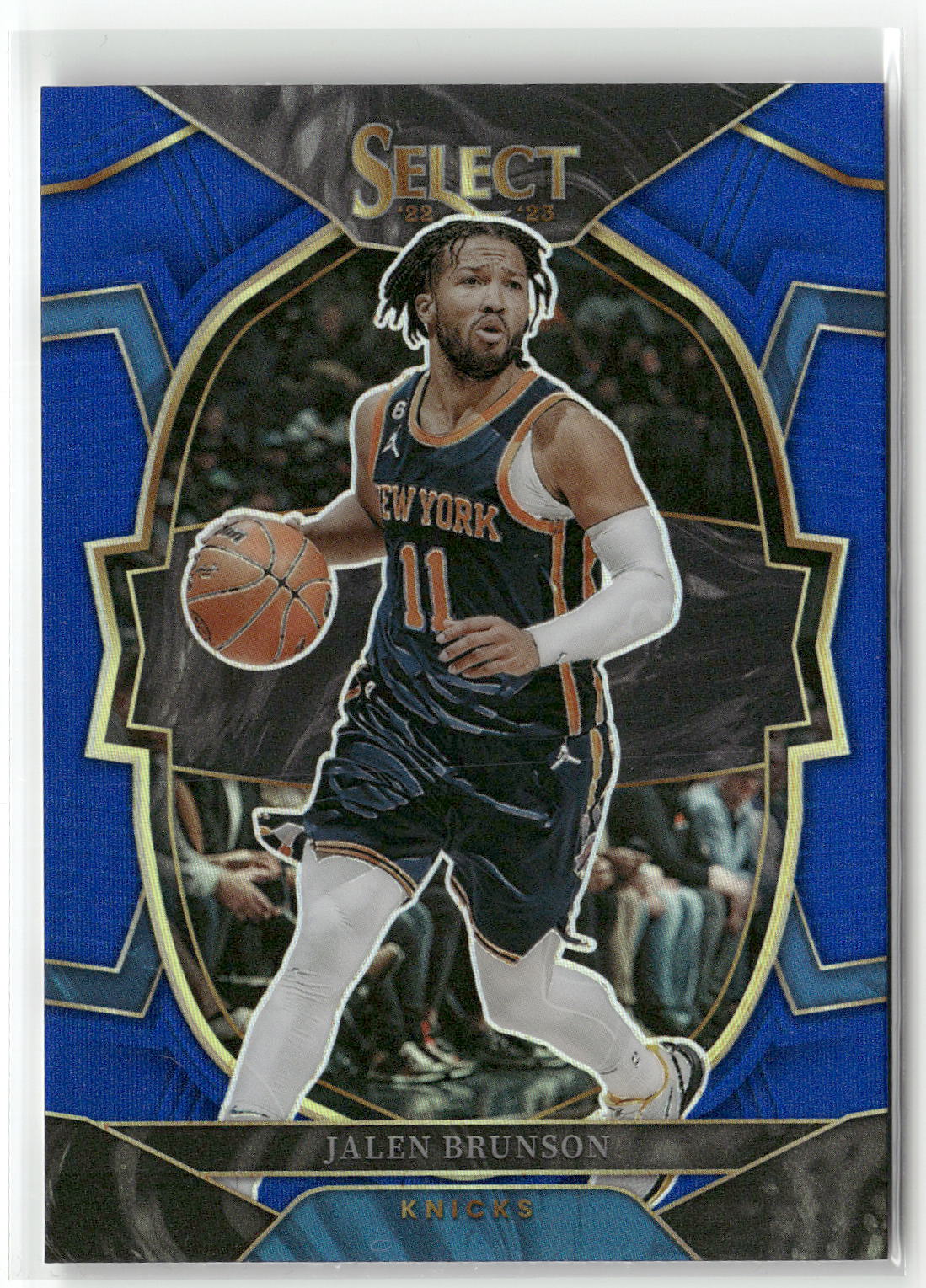 2022-23 Panini Select #22 Jalen Brunson Blue Prizms