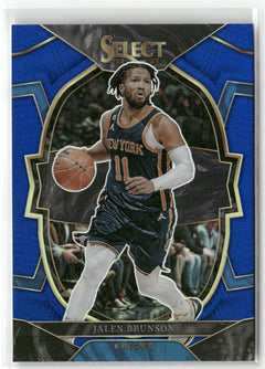 2022-23 Panini Select #22 Jalen Brunson Blue Prizms-1