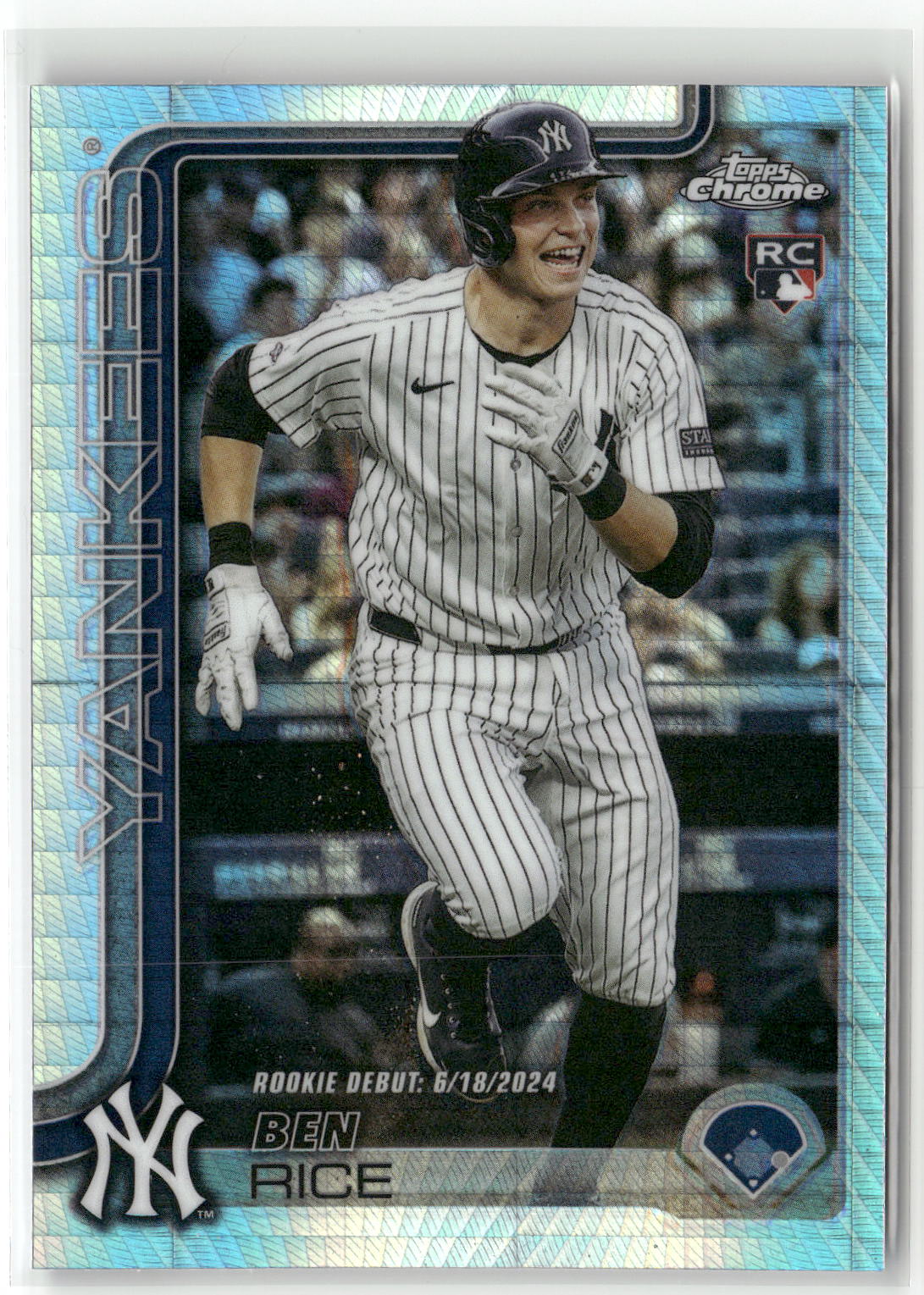 2025 Topps Chrome Update #USC138 Ben Rice Prism Refractors-1