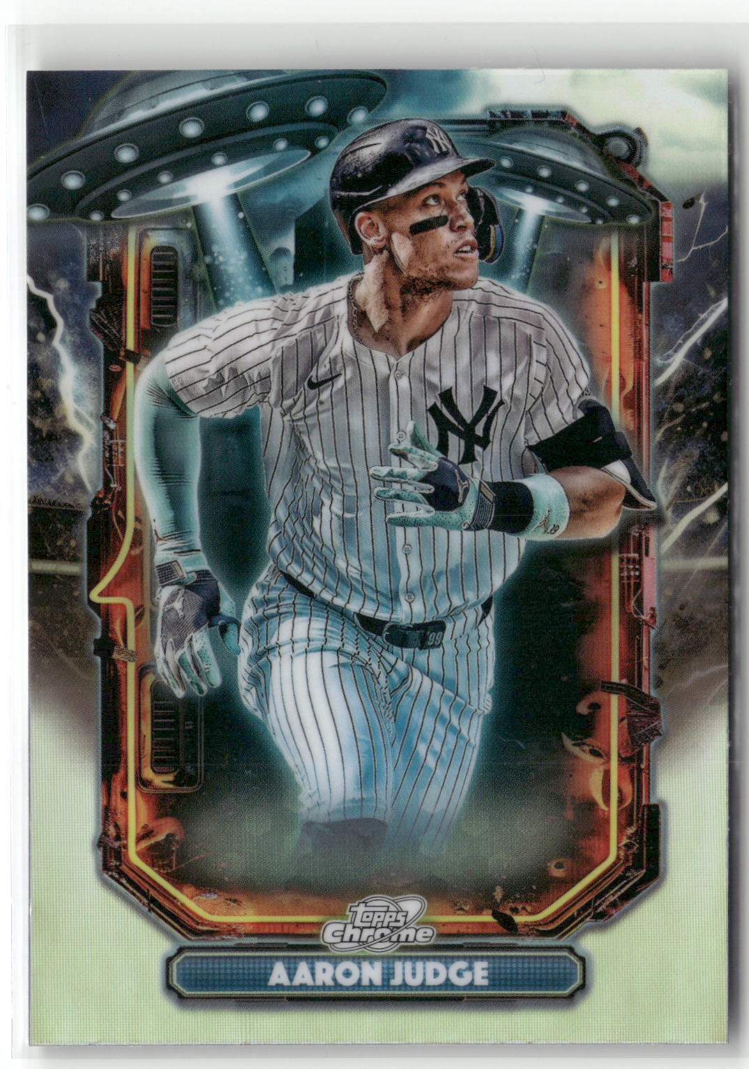 2025 Topps Chrome Cosmic #ET-1 Aaron Judge Extraterrestrial Talent-1