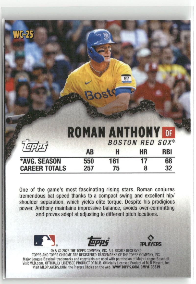 2026 Topps Chrome #WC-25 Roman Anthony Wrecking Crew-2