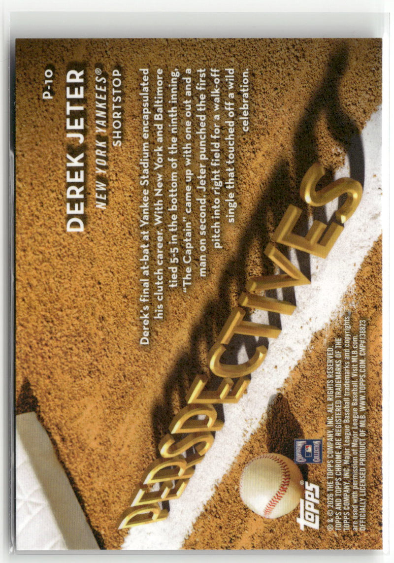 2026 Topps Chrome #P-10 Derek Jeter Perspectives-2