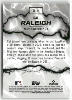 2026 Bowman #ES-14 Cal Raleigh Electric Sluggers-2