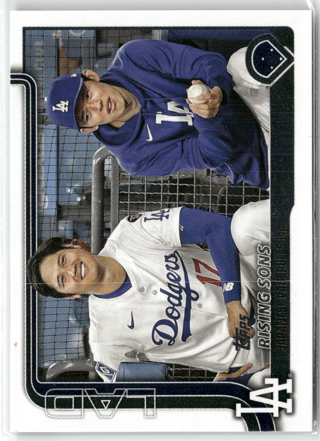 2025 Topps Update #US269 Rising Sons (Shohei Ohtani / Roki Sasaki)-1