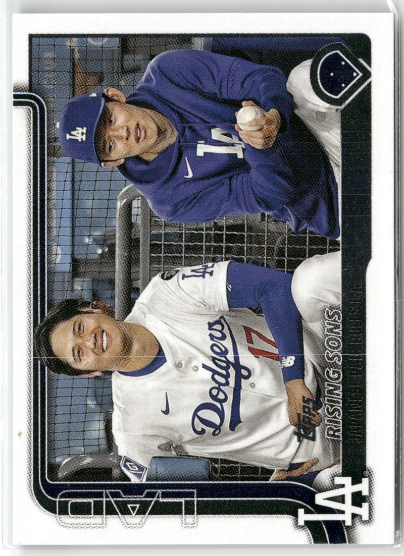 2025 Topps Update #US269 Rising Sons (Shohei Ohtani / Roki Sasaki)-1