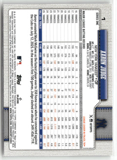 2026 Topps #1 Aaron Judge-2