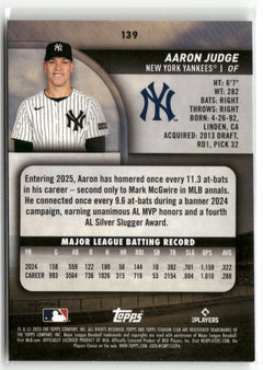 2025 Stadium Club #139 Aaron Judge-2