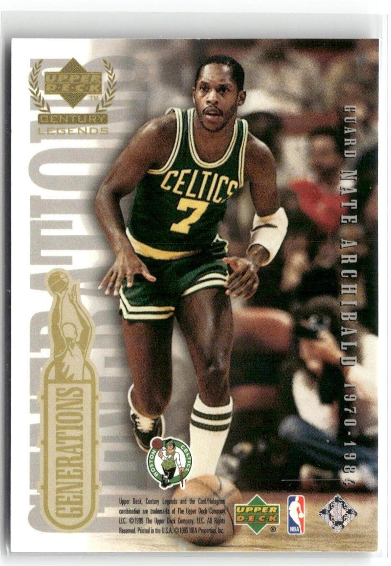 1998-99 Upper Deck Century Legends Stephon Marbury / Nate Archibald-2