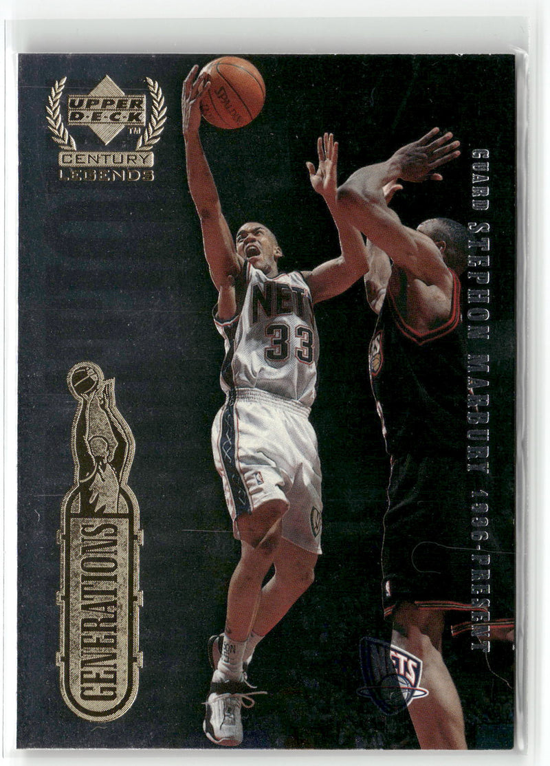 1998-99 Upper Deck Century Legends Stephon Marbury / Nate Archibald-1