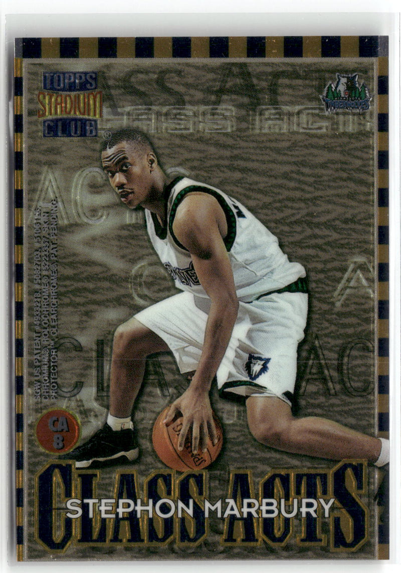 1996-97 Stadium Club #CA8 Kenny Anderson / Stephon Marbury Class Acts-2