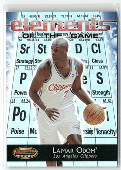 2000-01 Bowman's Best #EG10 Lamar Odom Elements of the Game-1