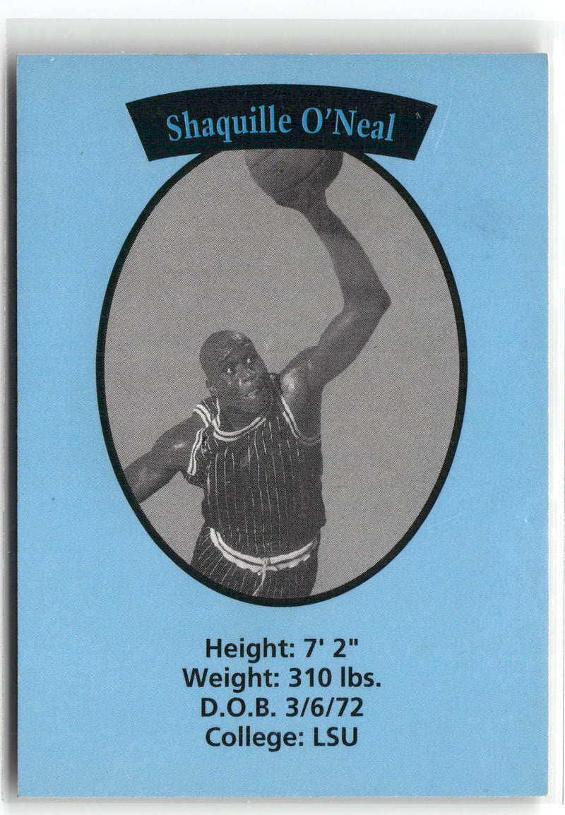 1992 Sports Journal Shaquille O'Neal (unlicensed) #NNO Shaquille O'Neal-2