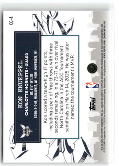 2025-26 Topps #CC-4 Kon Knueppel Clutch City Prospects-2