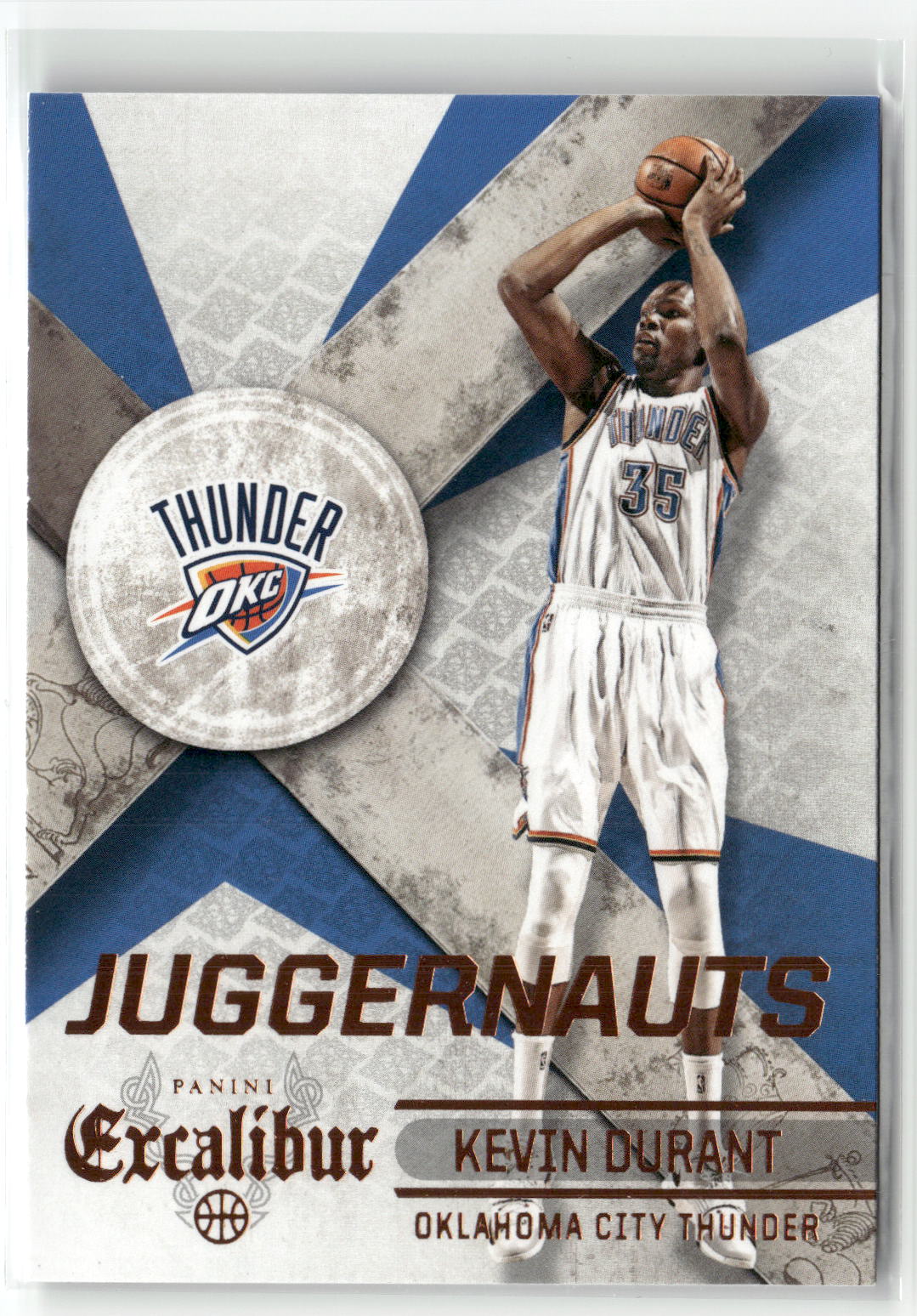 2014-15 Panini Excalibur #25 Kevin Durant Juggernauts-1