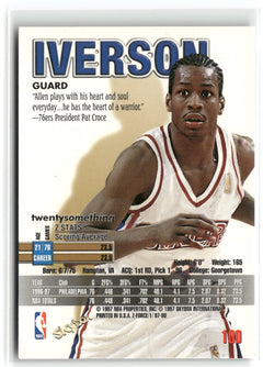 1997-98 SkyBox Z-Force #100 Allen Iverson-2