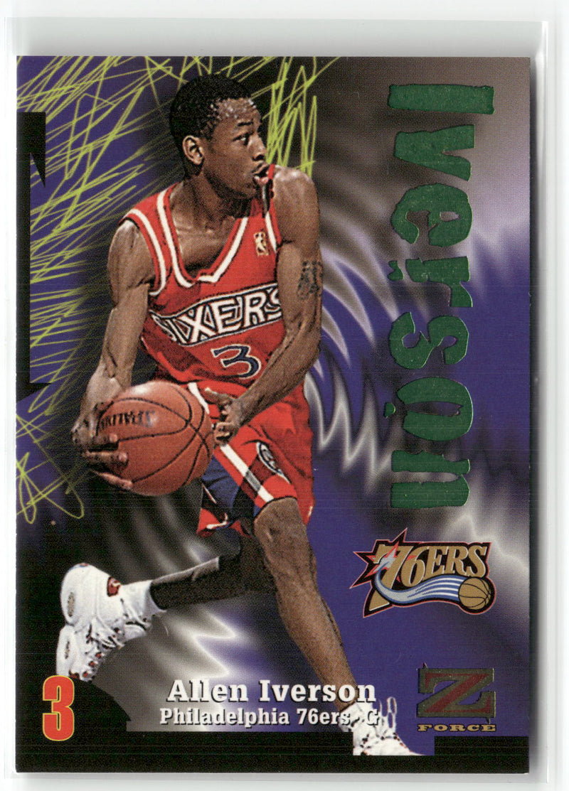1997-98 SkyBox Z-Force #100 Allen Iverson-1