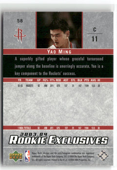 2003-04 Upper Deck Rookie Exclusives #58 Yao Ming-2