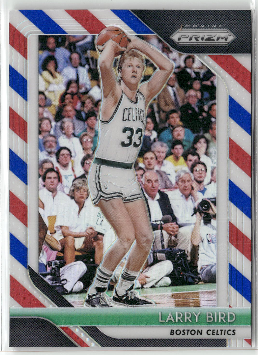 2018-19 Panini Prizm #85 Larry Bird Prizms Red White and Blue
