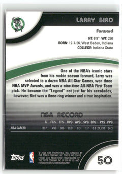 2007-08 Finest #50 Larry Bird-2