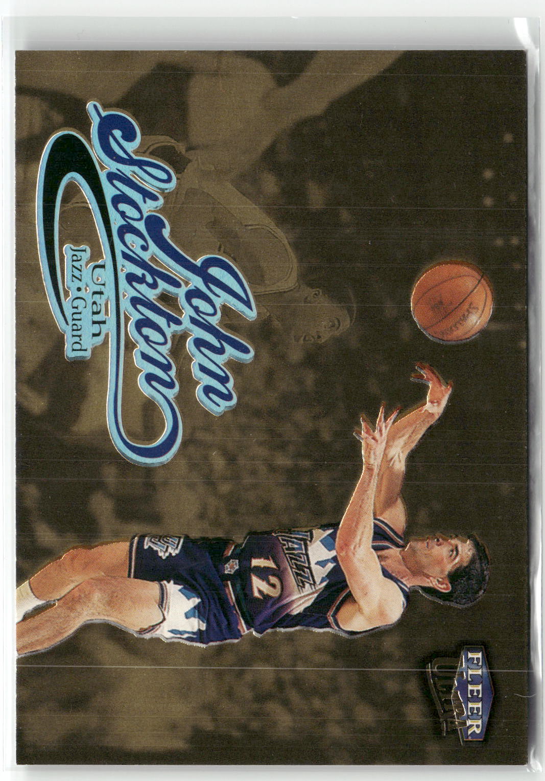 1998-99 Ultra #90G John Stockton Gold Medallion-1