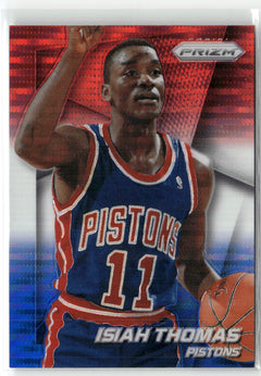 2014-15 Panini Prizm #162 Isiah Thomas Prizms Red White and Blue Pulsar-1