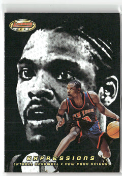 2000-01 Bowman's Best #E11 Latrell Sprewell Expressions-1