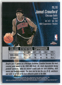 2000-01 Topps Chrome #NL18 Jamal Crawford No Limit-2