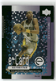 2000-01 Upper Deck #EC5 Reggie Miller e-Cards (Series One)-1