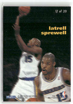 1994-95 SkyBox E-Motion #17 Latrell Sprewell Motion - X-Cited-2