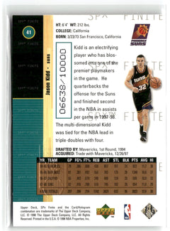 1998-99 SPx Finite #41 Jason Kidd #/10000-2