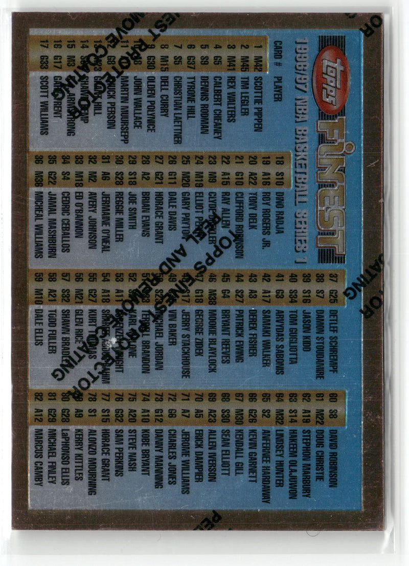 1996-97 Finest #100 Checklist: 1-146-1