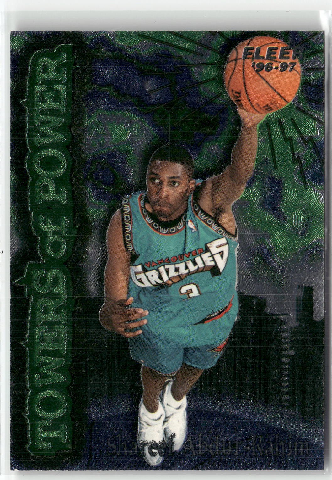 1996-97 Fleer #1 Shareef Abdur-Rahim Towers of Power-1