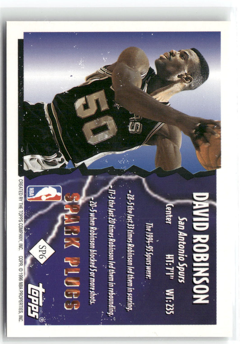 1995-96 Topps #SP6 David Robinson Spark Plugs-2