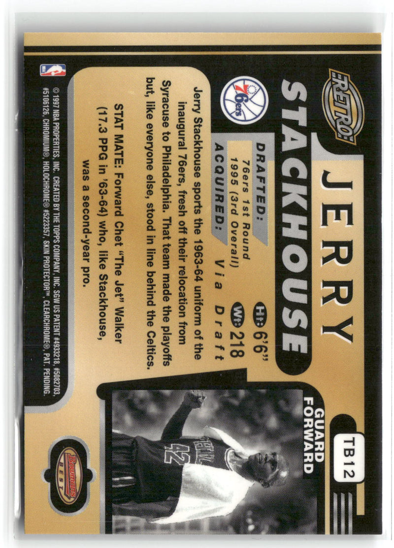 1996-97 Bowman's Best #TB12 Jerry Stackhouse-2