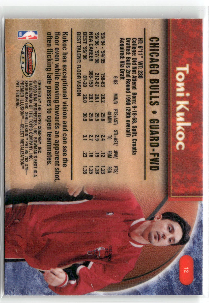 1998-99 Bowman's Best #12 Toni Kukoc-2