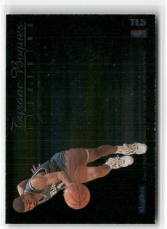 1992-93 SkyBox #TL5 Larry Johnson / Tyrone Bogues Thunder and Lightning-2