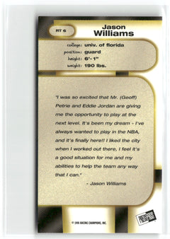 1998 Press Pass Double Threat #RT-6 Jason Williams Retros-2